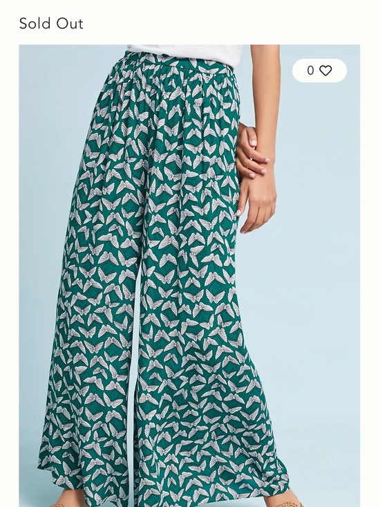 Maeve Pants - Maeve Butterfly Acker Wide-Leg Pants